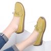 New leather handmade Doudou snail women's shoes non-slip and wear-resistant flat-heeled comfortable loafers women's shoes