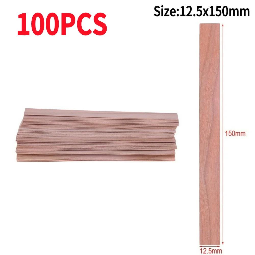 50/100 STuks Houten Kaarsenlonten Rookloze Kaarsenlonten Handgemaakte Kaarsen Soja of Soja Paraffine voor DIY Kaarsen Maakbenodigdheden Gereedschap
