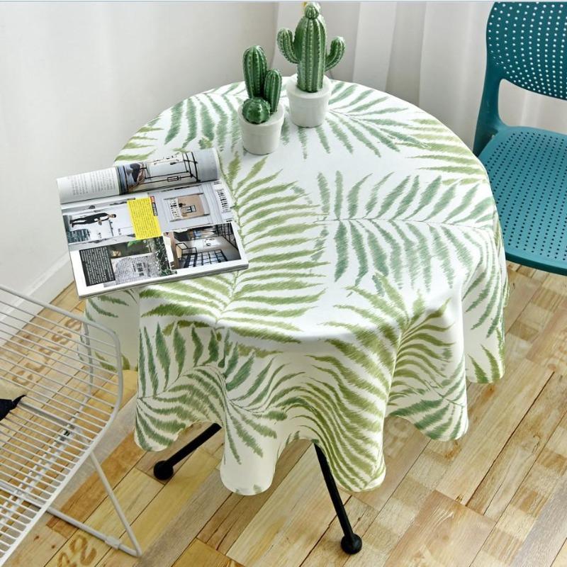 Proud Rose Waterproof Tablecloth Printed Round Table Cover Tea Table Cloth for Wedding Party Home Dining Table Decor Wash-free