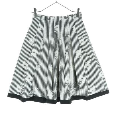 Beauty Products M'S GRACY Made In Japan Striped Pattern Midi Length Flare Skirt Women Used