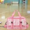 PVC Clear Tote Bag Casual Gym Pouch for Sports Events Beach Commuting Shopping