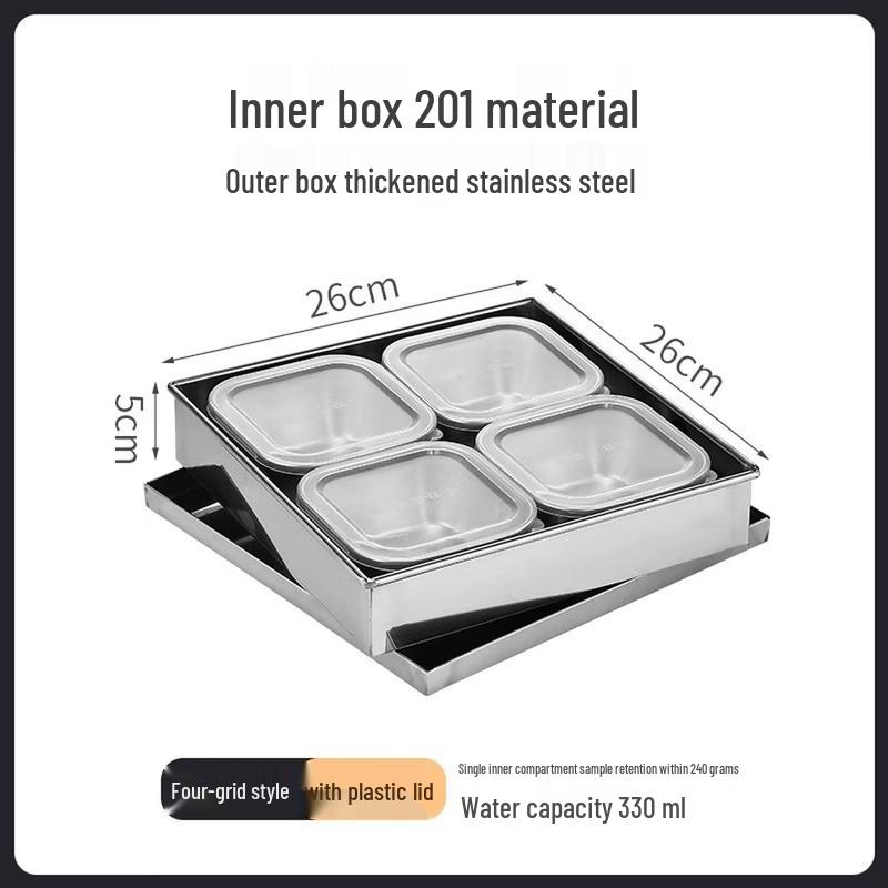

Stainless Steel Food Sample Retention Box Set
