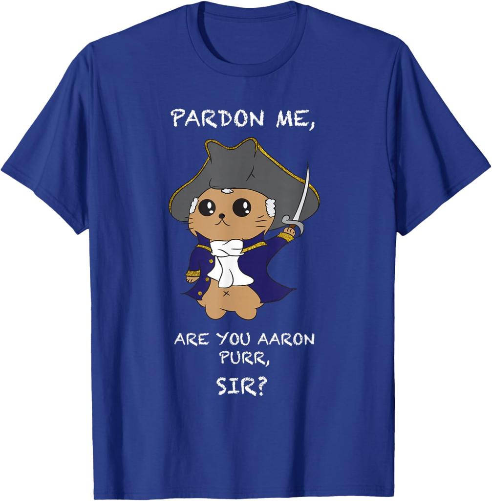 Cute Hamilton Cat TShirt 100 Cotton ONeck Short Sleeve Summer Casual Unisexs Tshirt Streetwear