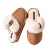 Plush cotton slippers winter home indoor non-slip cotton mop plush thick sole 2025 new thermal shoes