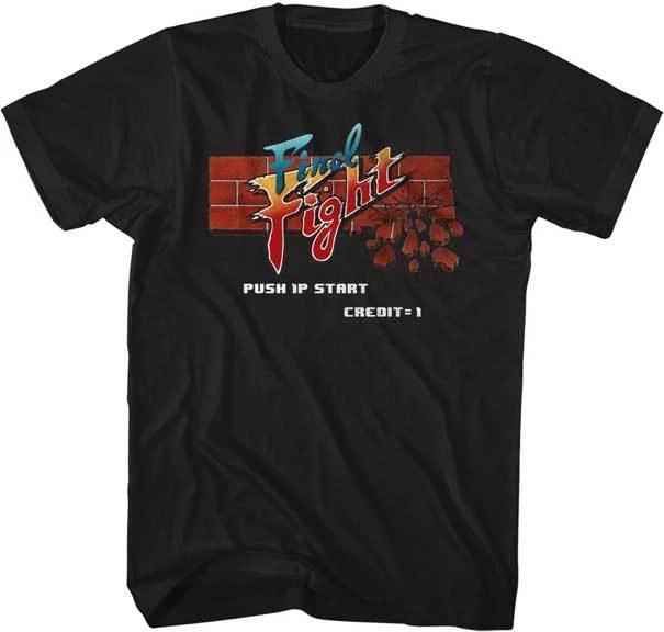 Final Fight Push Start Credit 1 Capcom Video Game Men s T Shirt M