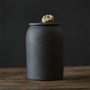 Ceramic Tea Caddies Coarse Pottery Moisture-proof Canisters Sealed Can Storage Tank Food Container