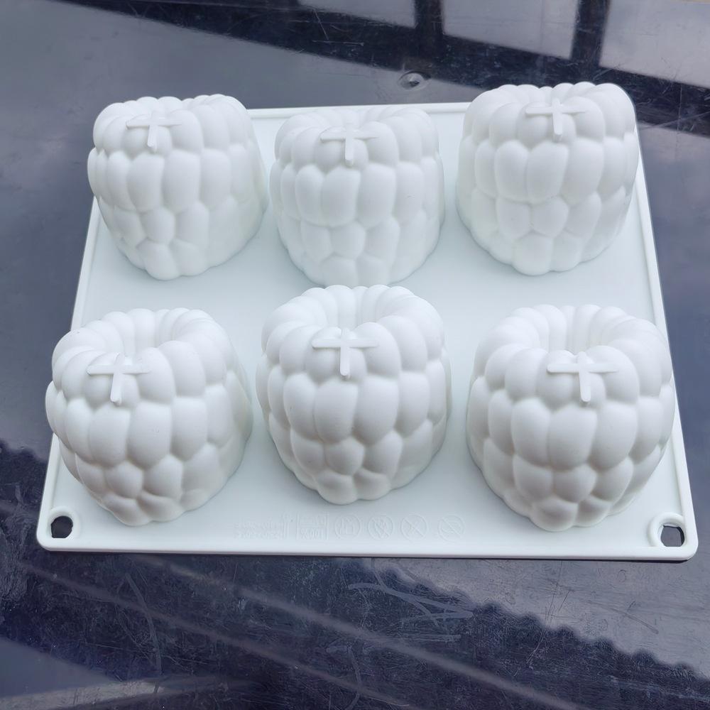 1 Pezzo 6 pollici Grande Lampone Mousse al Lampone Stampo per Torta Stampo in Silicone Cottura Cioccolato Flip Caramella Stampo per Gelatina