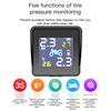TPMS Solar Charging Motorcycle TPMS Motor Tire Pressure Tyre Temperature Monitoring Alarm System with 2 External Sensors