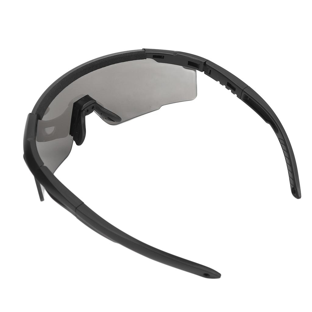 Schießbrille Beschlagschutz Augenschutzbrille mit Kurzsichtigkeitsbrillengestell zum Reiten Skifahren Schwarz