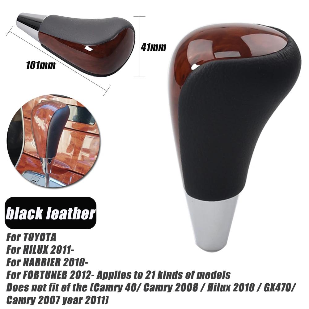Auto Parts Automatic Gear Shift Knob Leather Shifter Lever Stick For Toyota For Hilux 2011- For Harrier 2010- For Fortuner 2012-