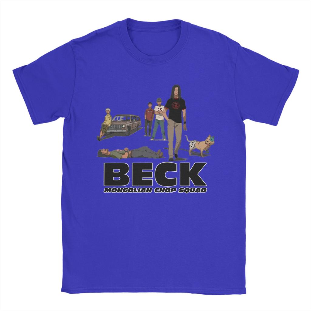 T-shirt Logo Beck Mongolian Chop Squad Été T-shirts Populaires Homme 100% Coton Col Rond Manches Courtes Hauts Drôles