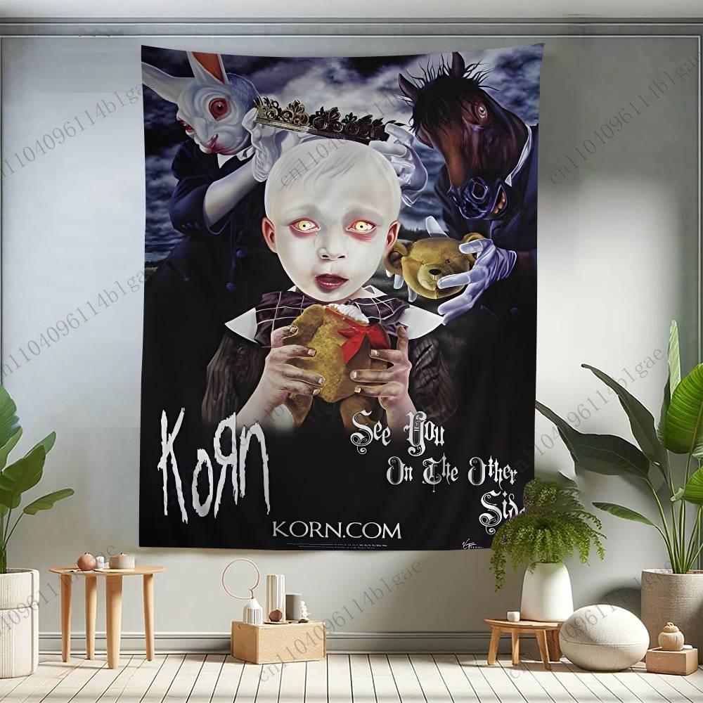 

Gothic Horror Themed Hippie Wall Tapestry Room Decoration Party Fabric Rug Unique Style Wall Fabric for Home Decor 29x37in