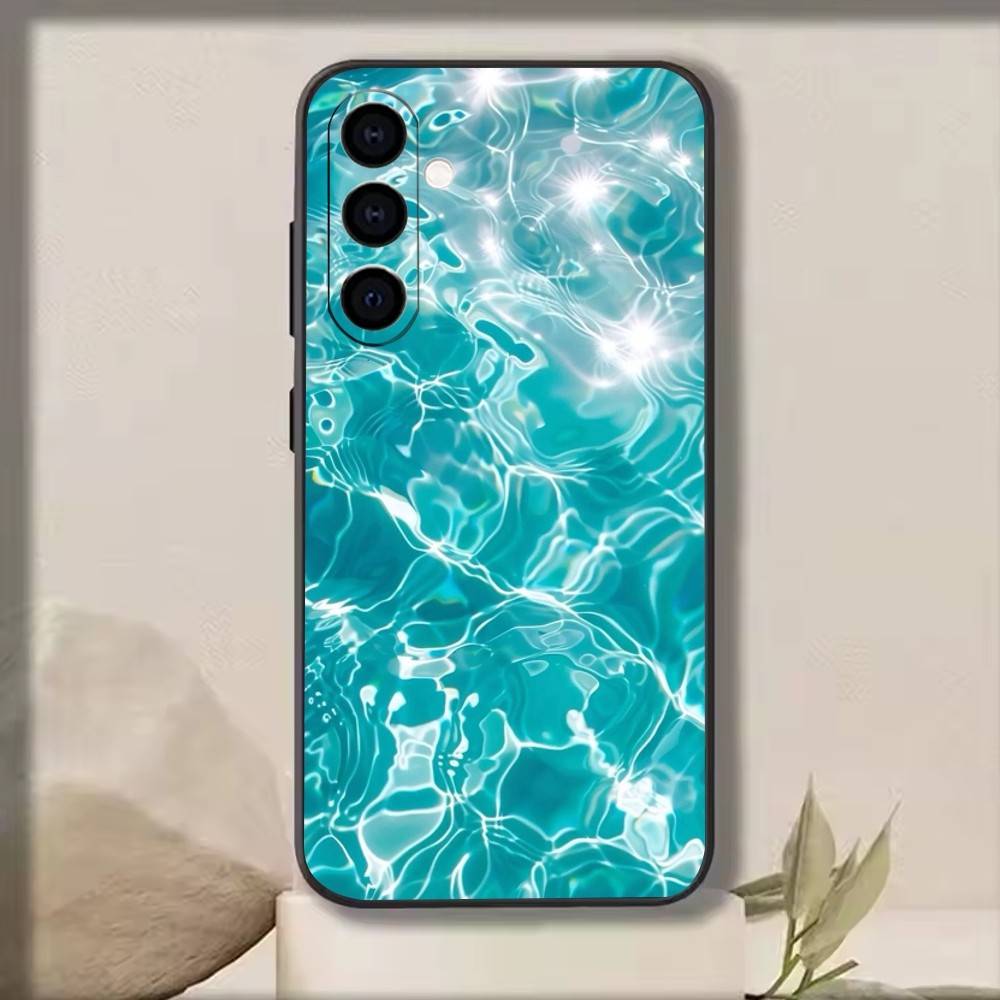 

Узоры морской воды Чехол для телефона для Samsung Galaxy A73, A72, A71, A70, A53, A52, A51, Мягкий силиконовый черный чехол Samsung a53 5g
