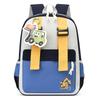 Color Block Kindergarten Schoolbag Cartoon Lightweight Large Capacity Children's Backpack