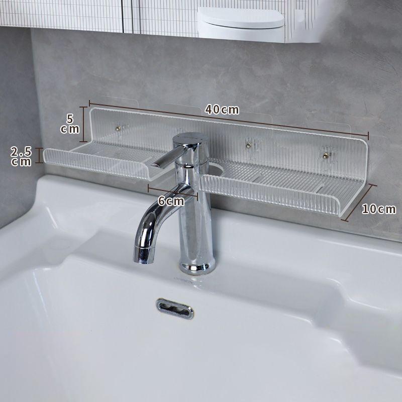 Acrylic Bathroom Shelf Organizer Over The Faucet,Bathroom Sink Shelf Over Faucet,Countertop Organizer Kitchen Above Sink Rack