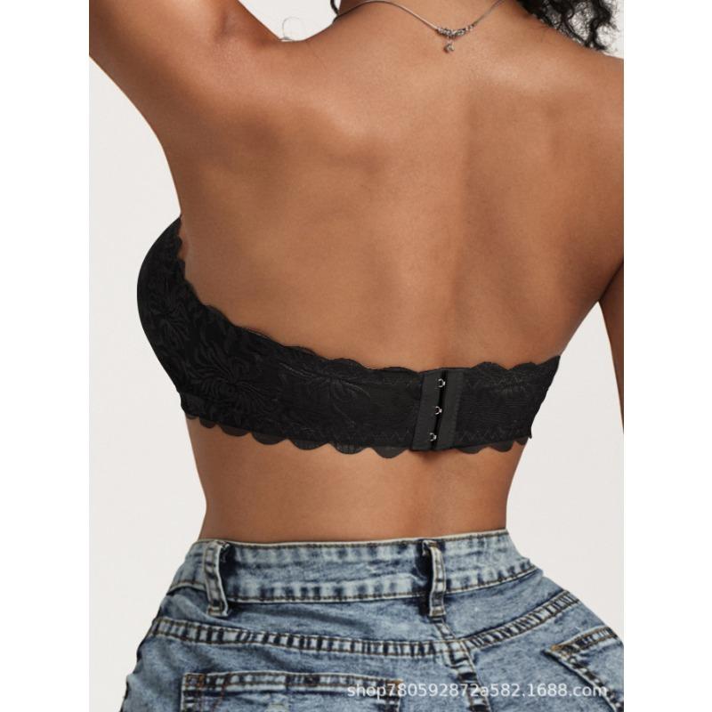Spitzen-Trägerloser Bandeau-BH Unsichtbares Rückenfreies Bralette Für Damen