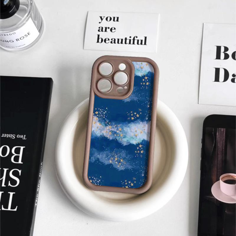 Applicable To iPhone15 Landscape Oil Painting Creative Soft Case Mobile Phone Case 17ProMax Simple 14 Advanced 13 Fine Hole 12