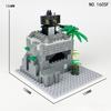 Children's Building Block Assembly Military Base Wilderness Fortress Watchtower Post Model Set Educational MOC Toy Boys Gift