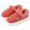 Men's and Women's Thick-Soled Velvet-Lined Cotton Slippers for Autumn & Winter