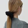 DEPOUND Glitter Tweed Scrunchie - Black