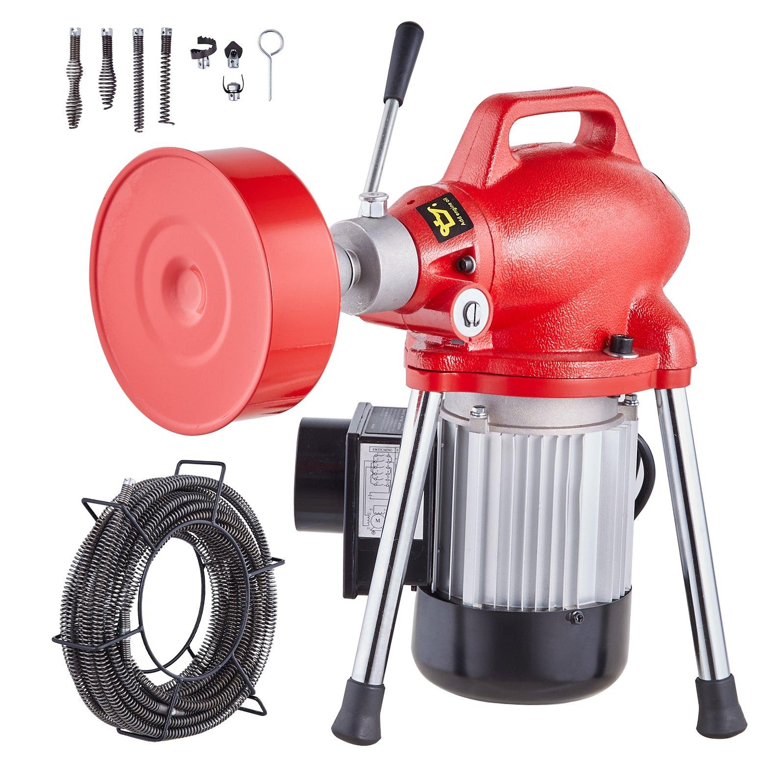 VEVOR Drain Cleaner Machine 66FT x