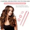 5pcs No-Heat Curling Wand Set with Hair Clips and Scrunchies