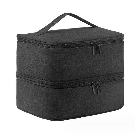 Nail Polish Storage Bag Essential Oil Bag Portable Cosmetic Nail Care Kit Nail Care Tool Storage Box Double Layer 30 Compartment чёрный
