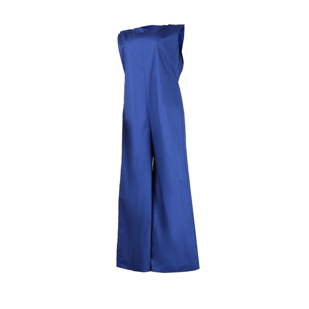 2025 Women's Spring/Summer Casual Solid Color Wide-Leg Jumpsuit