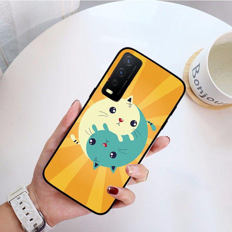 Yin yang ryba funda Kryt na telefon Pro vivo Y31 Y30 Y33S Y11S Y12S Y17 Y20 Y20S Y21 Y21S Y1S Y53S Y15 Y19 Y91C V23 5G Pouzdra coque