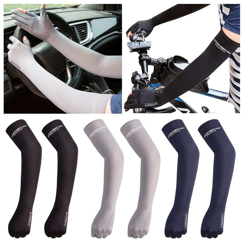 

Длинные дышащие перчатки для вождения для рыбалки и верховой езды. Летние нарукавники с солнцезащитными рукавами.