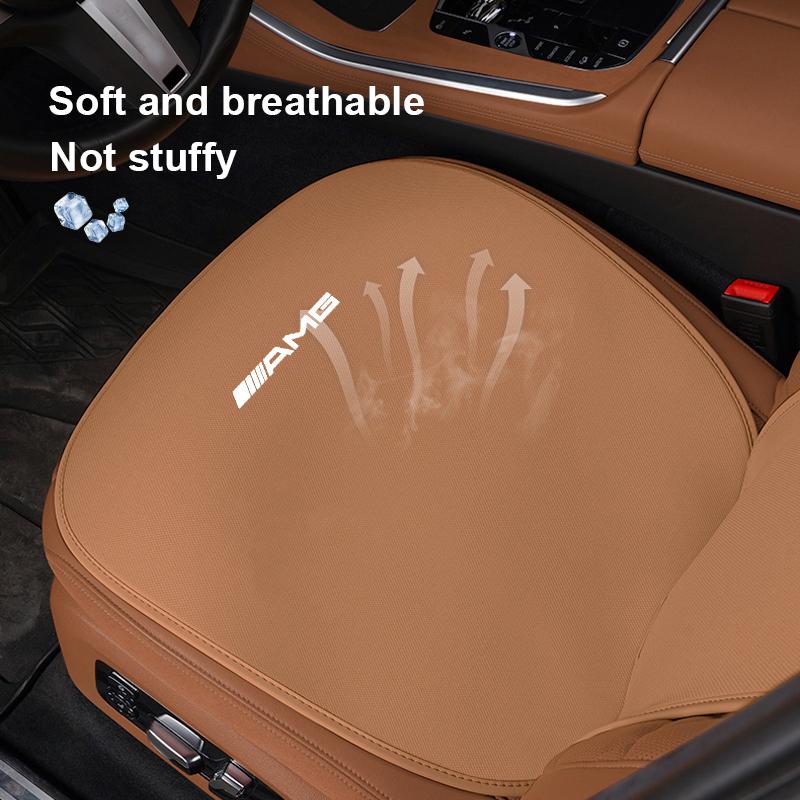 AABIE1 Car Seat Cushion Cover Ice Silk Breathable Backrest Soft Mat For Mercedes Benz AMG GLC W203 W206 W205 W220 W211 W212 W201 W210