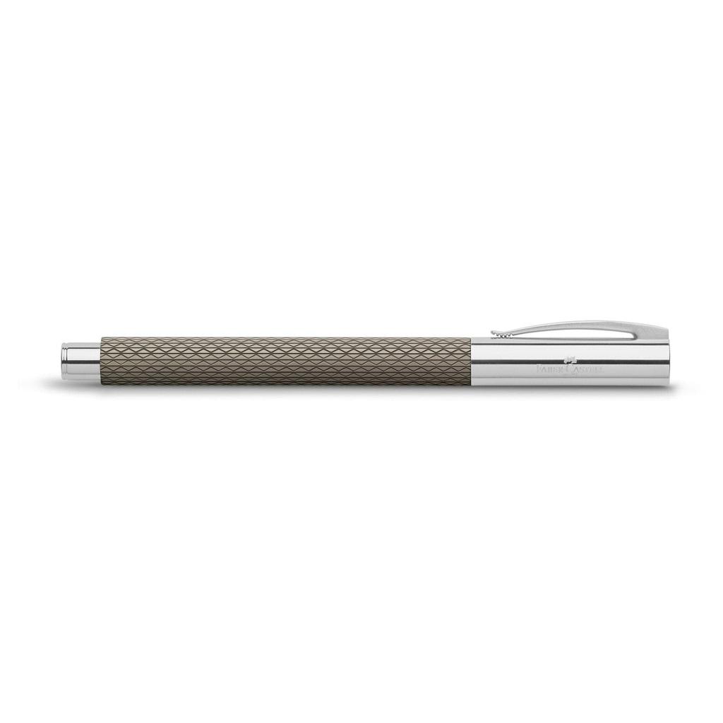 Ambition Op Art Schwarzer Sand Füllfederhalter Medium Offiziell Importierter Faber-Castell Stift, Feder, 147050, Doppelt-Verwendung,