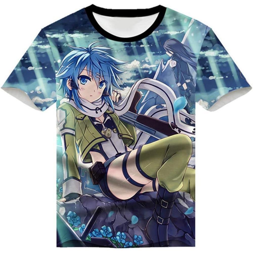 Anime Sword Art Online Kirito SAO 3D Printed T-Shirt Adult Cosplay Funny Quick Dry COOL Short Sleeve Tee Tops