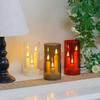 Transparent Lampshade LED Electronic Candles 3 in 1 Design Flickering LED Candles  Wedding Decor