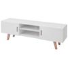 Day and Night - Day and Night Glossy White MDF TV Cabinet 150x35x48.5 Cm