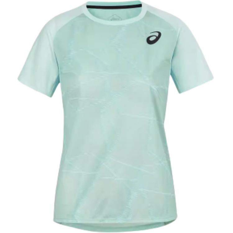 

Asics Женская футболка с коротким рукавом для бега, быстросохнущая, топы, светло-зеленый 2092A339-405 L