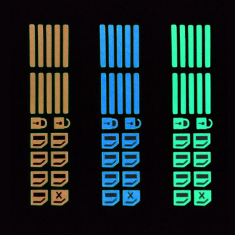 Samochód fluorescencyjny świecący przycisk naklejka drzwi okno podnośnik nocny wyłącznik bezpieczeństwa styl samochodu naklejka dla Hyundai Creta Veloster I20