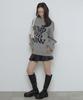 WEGO Fluffy Graphic Knit Big Pullover Size Pattern 2 Sweater, Top, Autumn/Winter Clothes, Gift, Girly, Cute, Women's, F,