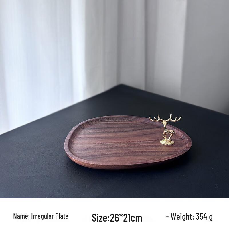 Walnut Wood Multi-tier Fruit & Dessert Plate 20 Large