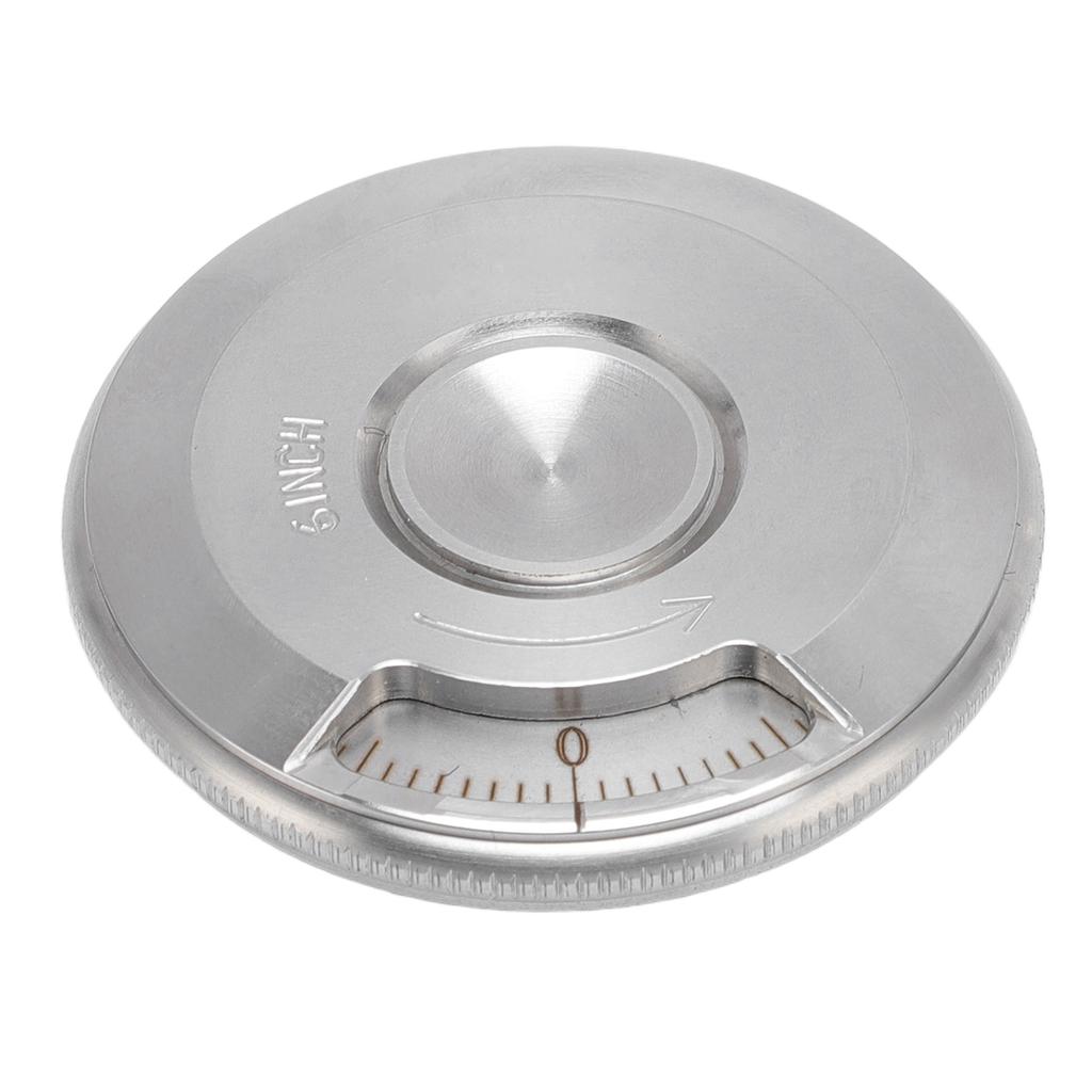 Round Measuring Ruler Stainless Steel Curve Measuring Rolling Ruler Portable Fingertip Toy