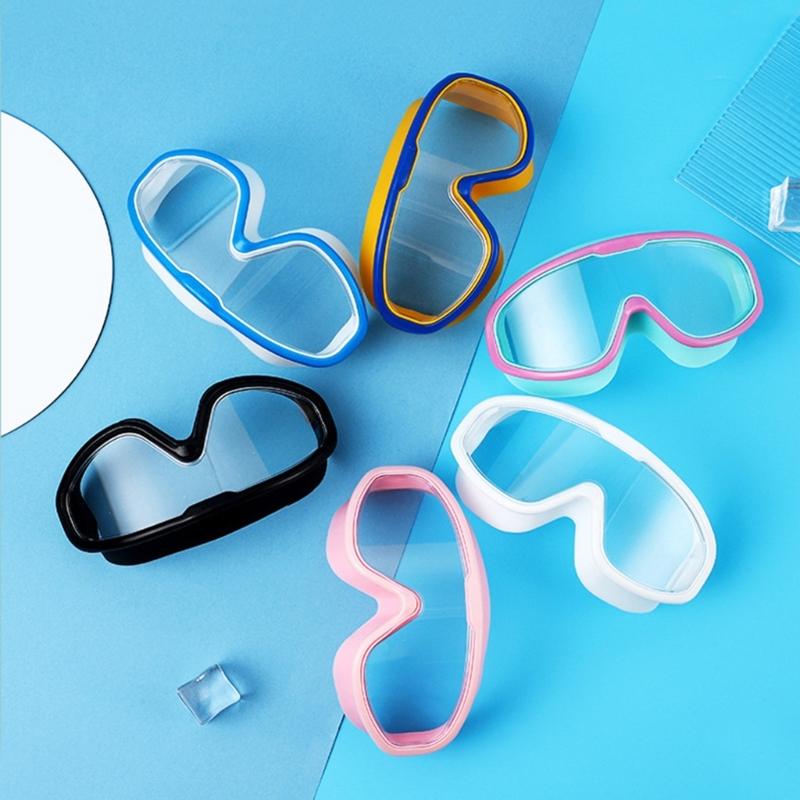 Adjustable Swim Training Glasses Professional Swimming Goggles Comfortable Large Frame Swim Glasses for Children Adults