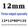 Southwest 3-Flute End Mill with Three Straight Shanks - Sizes: 3 To 20mm