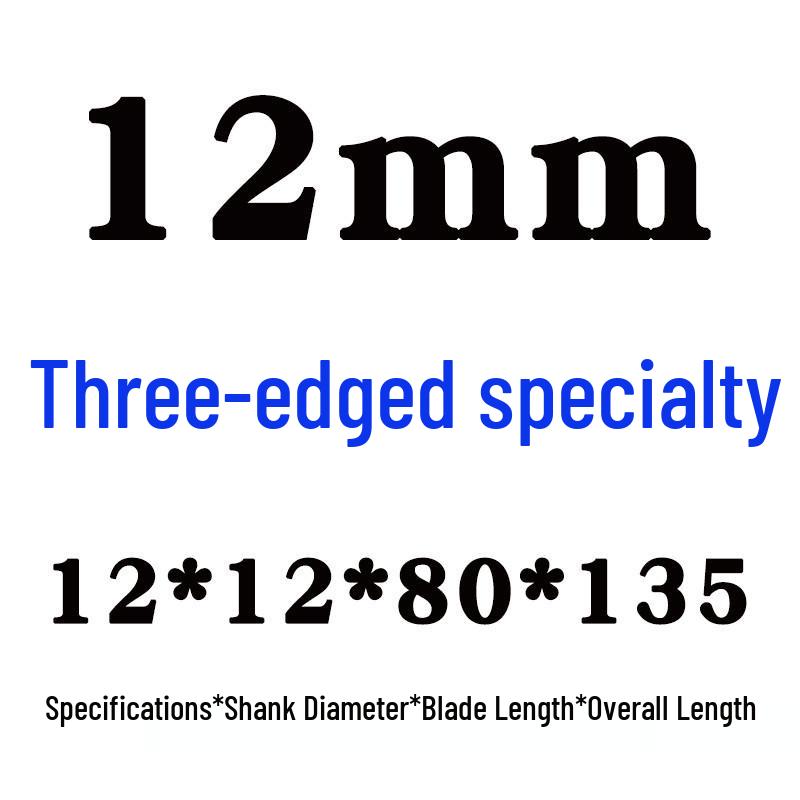 Southwest 3-Flute End Mill with Three Straight Shanks - Sizes: 3 To 20mm
