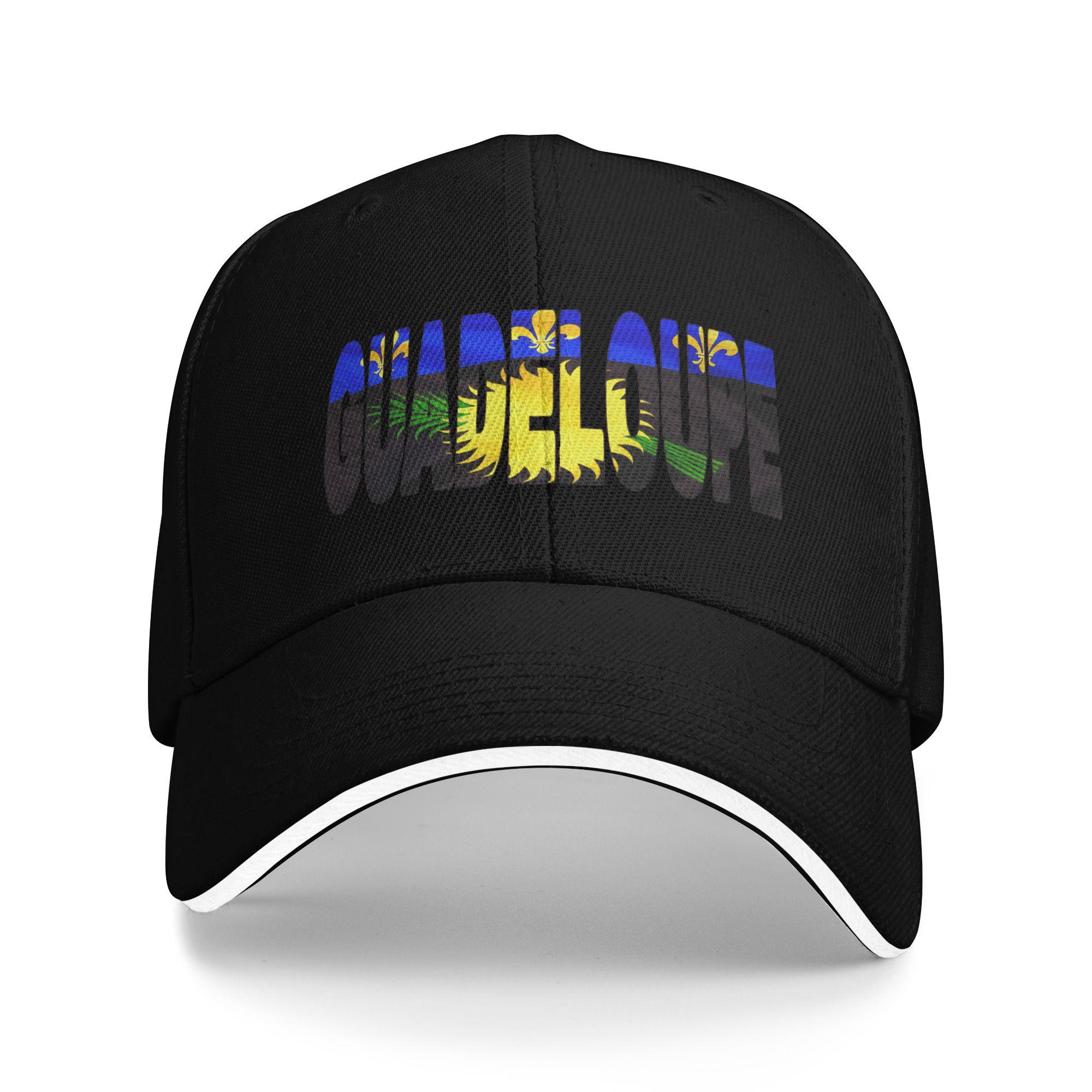 

Guadeloupe gwada flag Casual Baseball Cap Spring Trucker Hat Sun Visor Unisex Men Funny Baseball Caps One Size