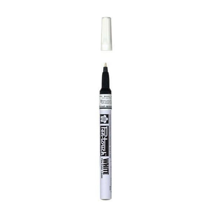 Felt Pen-Touch - SAKURA - 1mm - White - Fine Point - Metallic Ink