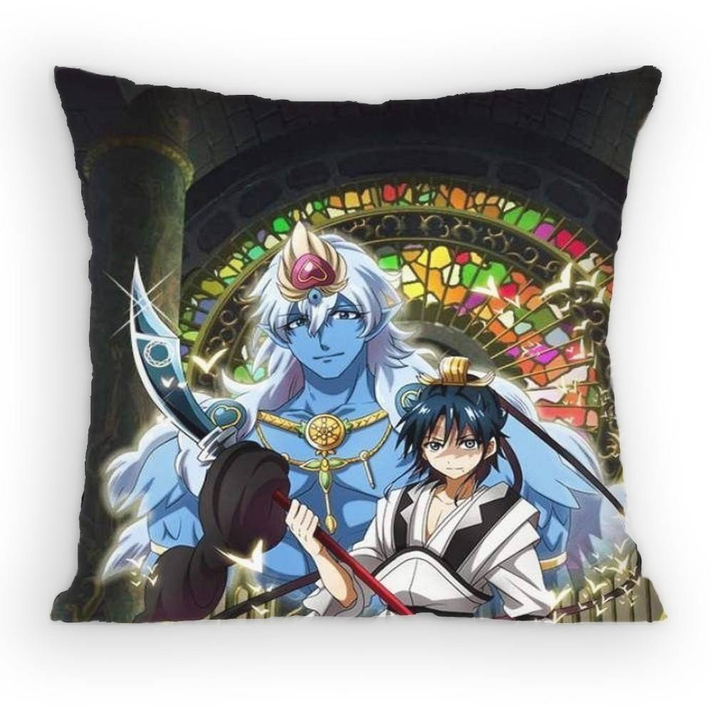 Magi The Labyrinth of Magic Anime Pillow Case Sofa Living Room Bedroom Headboard Backrest Cushion Square Cushion Nap Time