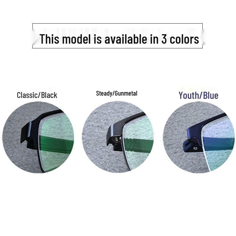 Gafas de Miopía para Hombre HD Fotocromáticas de Titanio con Media Montura y Luz Anti-Azul