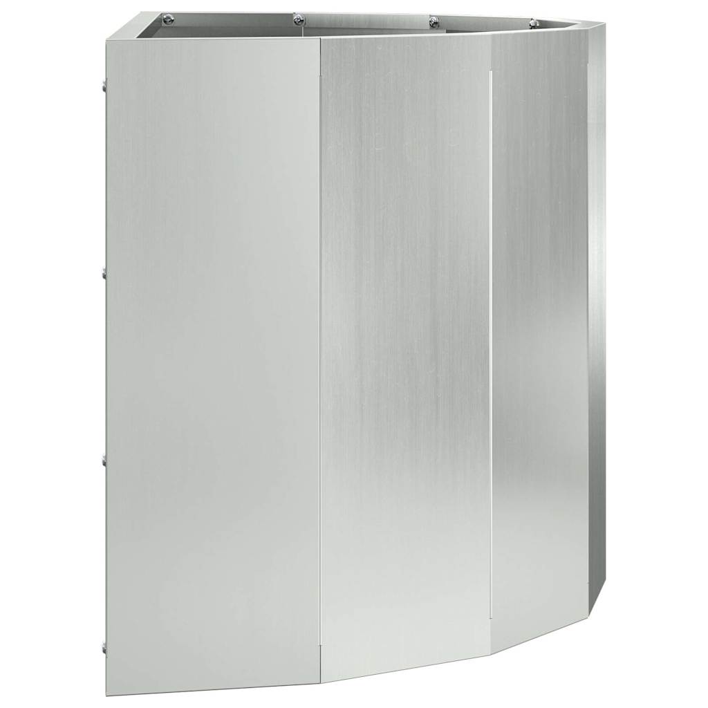Plant Pot Silver 60 X 30 X 35 Cm Galvanized Steel