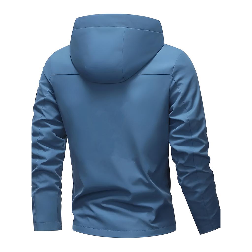 Spring and Autumn Men's Jackets Hooded Windbreaker Outdoor Loose Breathable Casual Top Outdoor Jacket Thin Coat