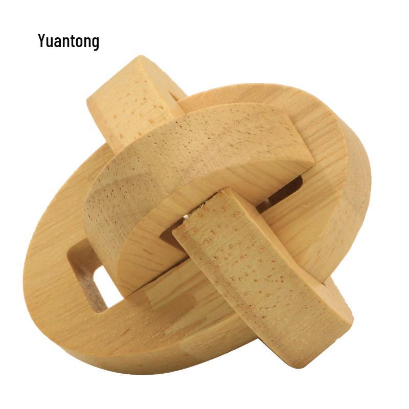 100-Piece Kongming Lock Wooden Puzzle Set for Kids and Adults